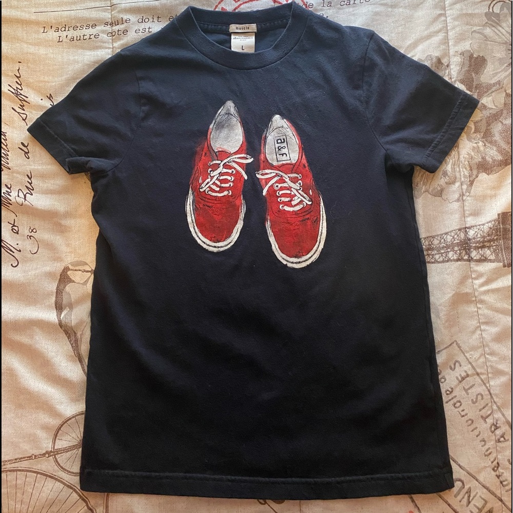 Navy Abercrombie Kids muscle shirt